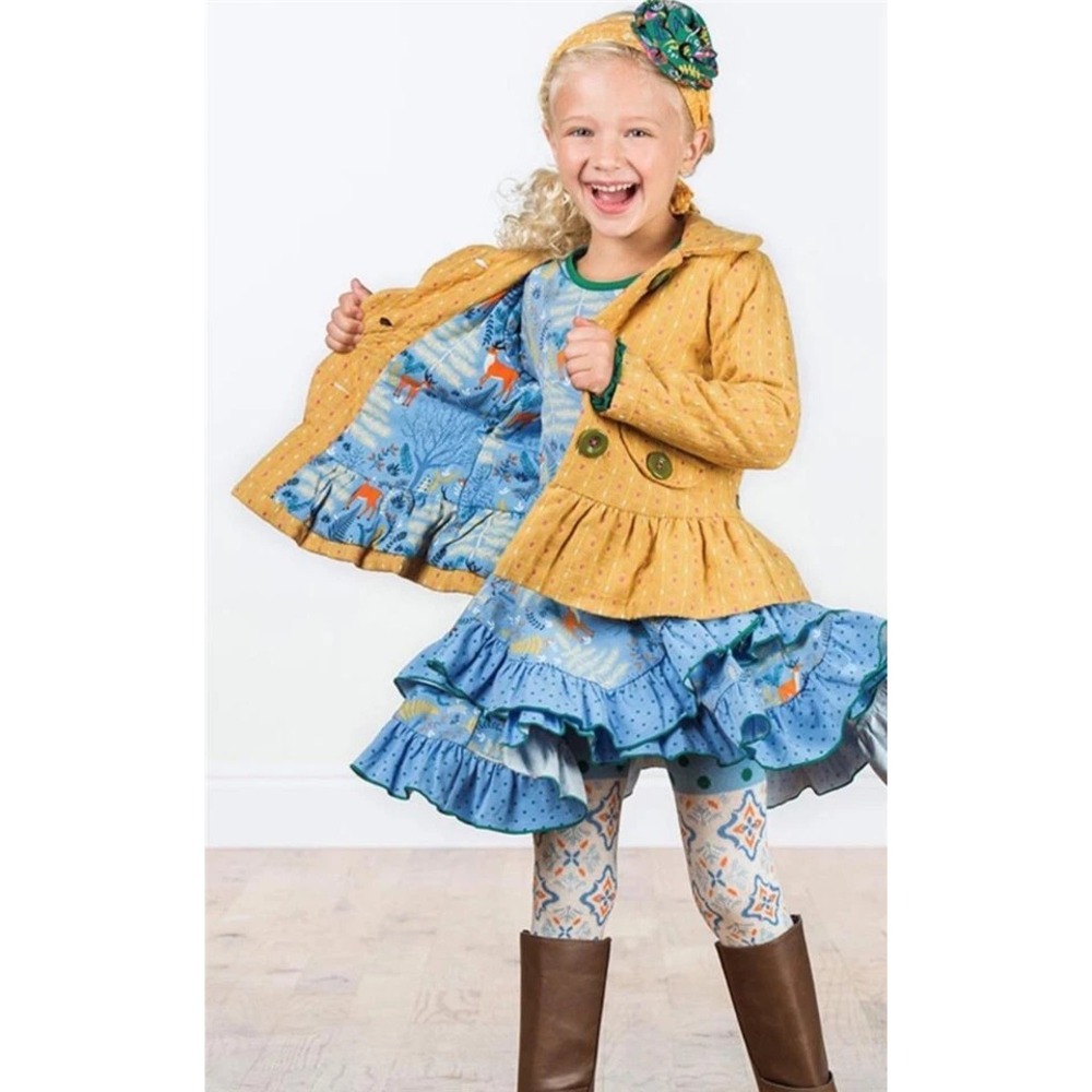MATILDA JANE Sz 4 Going Easy Jacket Girl Coat Peplum Jacket Yellow‎ Golden Pink